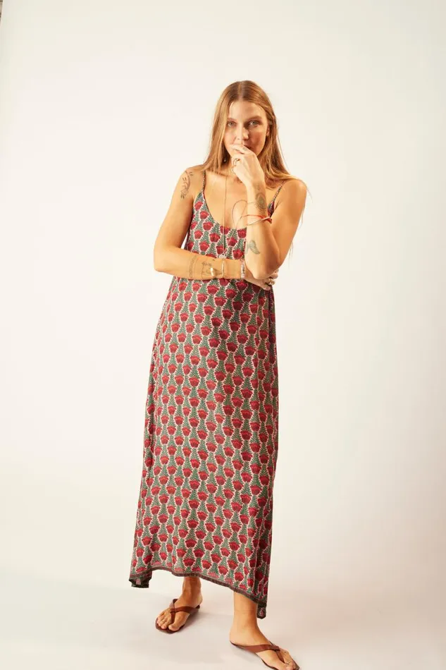 Dresses Shop Natalie Martin HEATHER MAXI Tulip Venetian Red