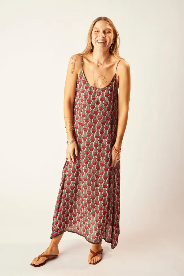 Dresses Shop Natalie Martin HEATHER MAXI Tulip Venetian Red