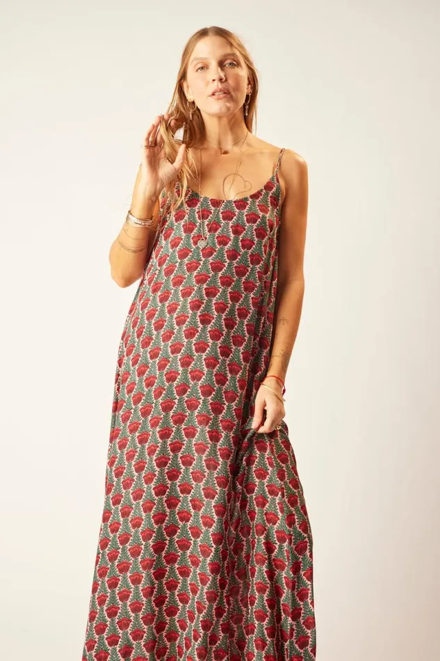 Dresses Shop Natalie Martin HEATHER MAXI Tulip Venetian Red