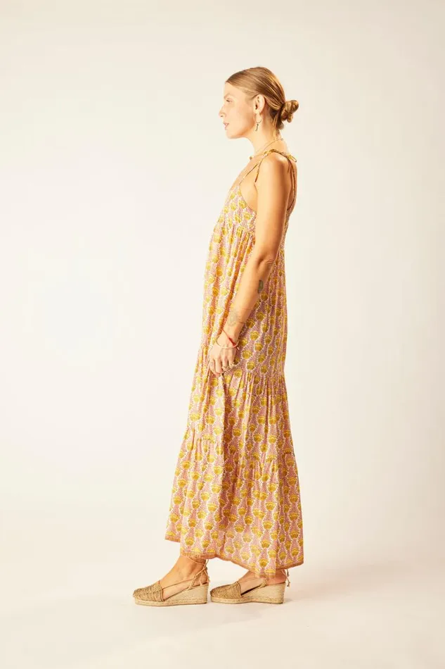 Dresses Shop Natalie Martin MELANIE DRESS Tulip Print Bahamas Pink