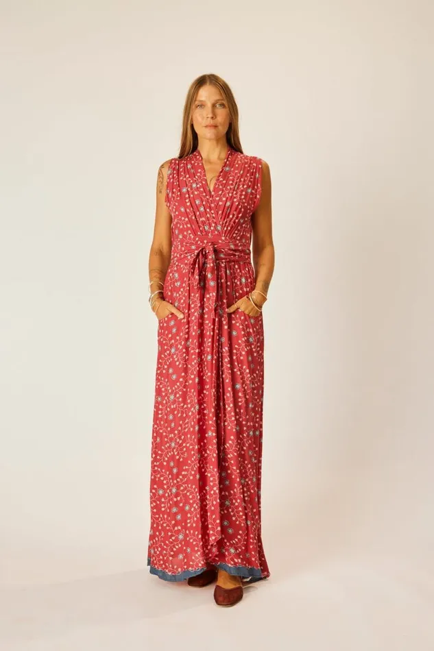 Dresses Shop Natalie Martin NICO SLEEVELESS DRESS Pinwheel Barn Red