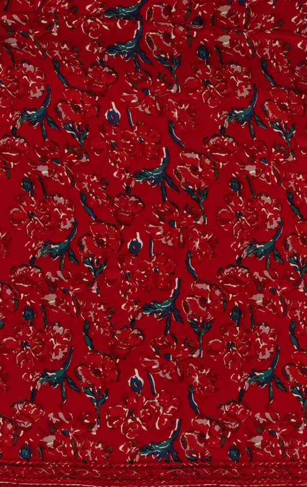 Dresses Shop Natalie Martin REESE DRESS Silk Watercolor Vermillion