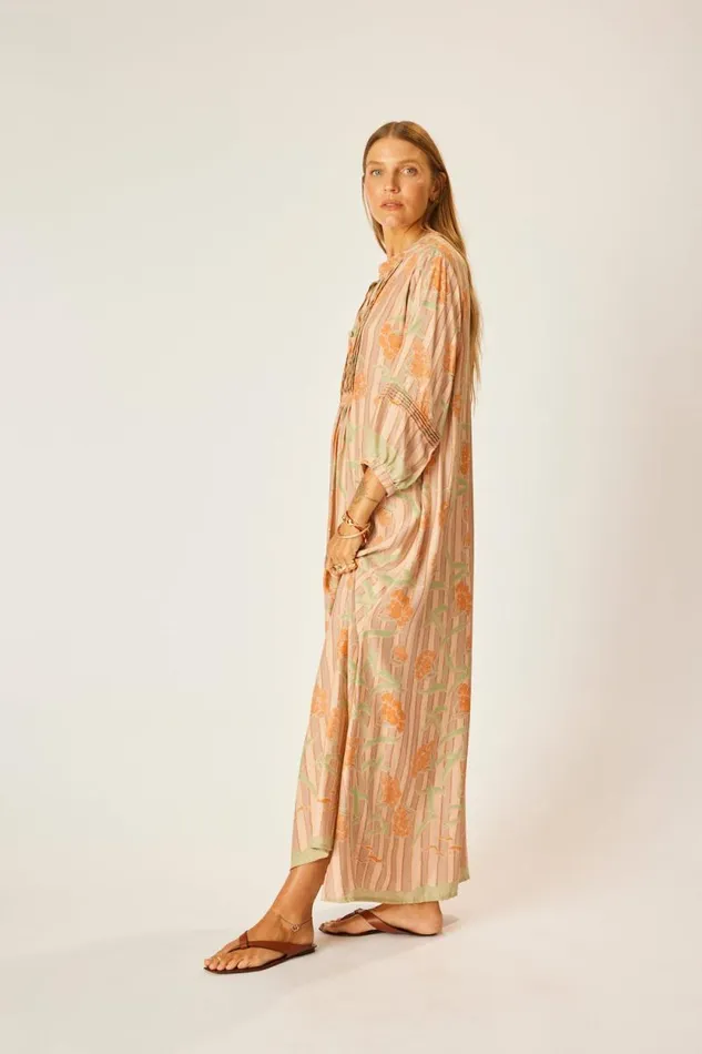 Dresses Shop Natalie Martin SAMMIE MAXI Chamomile Apricot