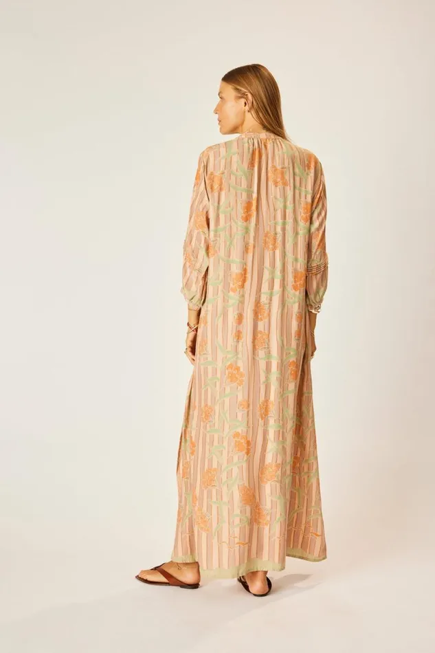 Dresses Shop Natalie Martin SAMMIE MAXI Chamomile Apricot