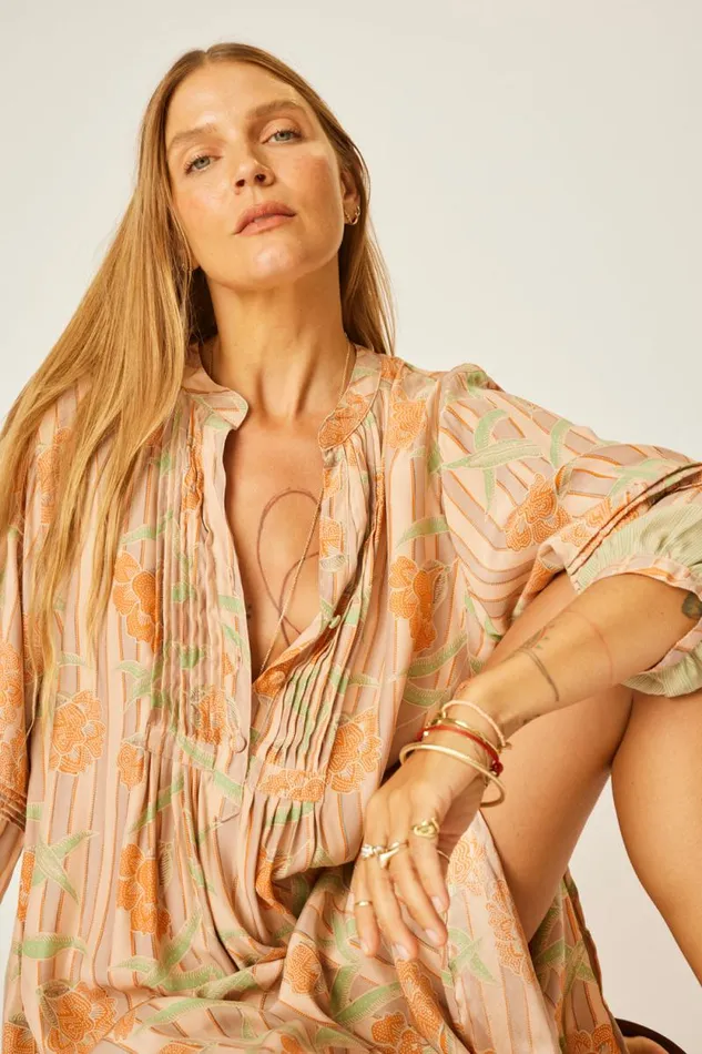 Dresses Shop Natalie Martin SAMMIE MAXI Chamomile Apricot