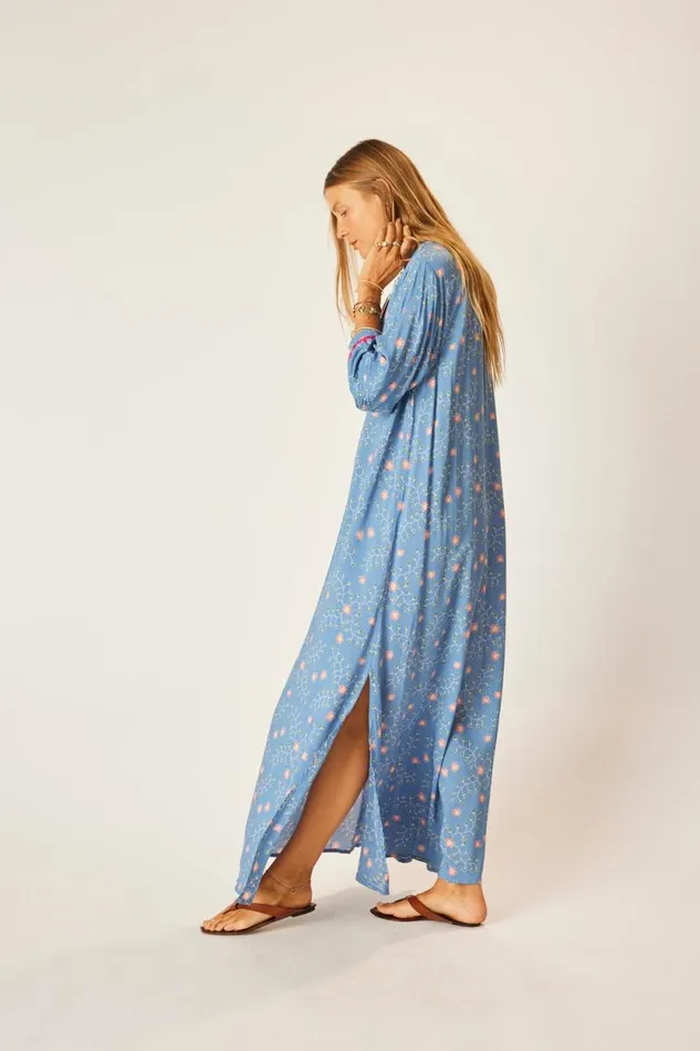 Dresses Shop Natalie Martin SAMMIE MAXI Pinwheel Denim