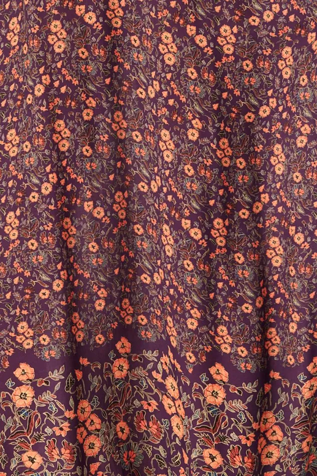 Dresses Shop Natalie Martin SAMMIE SHORT DRESS Petite Fleur Aubergine