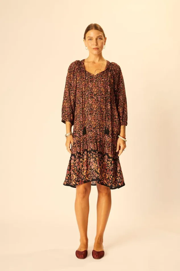 Dresses Shop Natalie Martin STEVIE DRESS Petite Fleur Noire