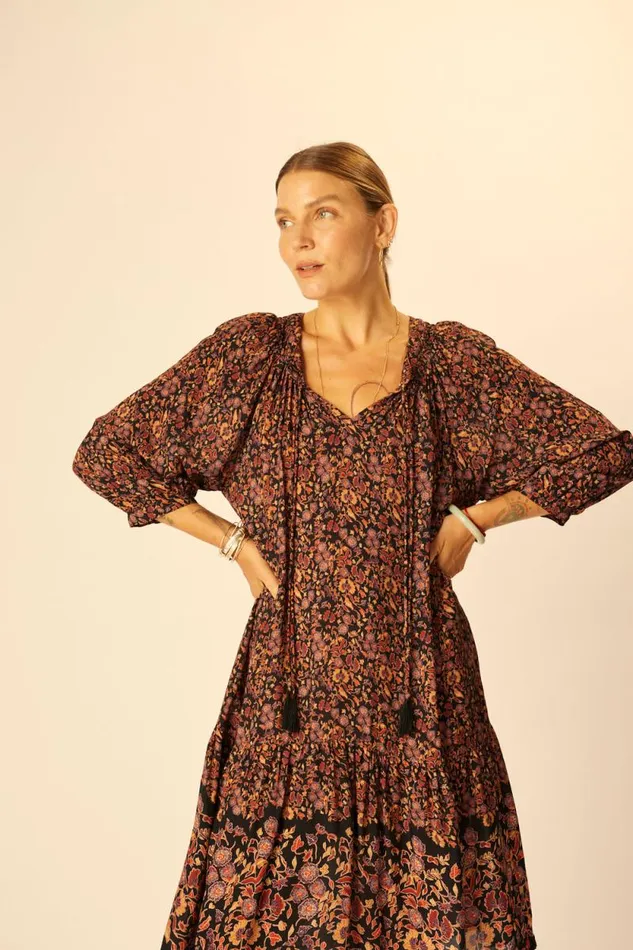 Dresses Shop Natalie Martin STEVIE DRESS Petite Fleur Noire