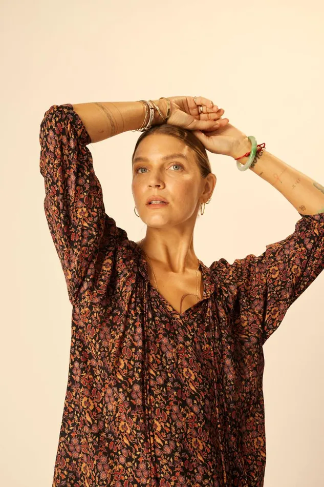 Dresses Shop Natalie Martin STEVIE DRESS Petite Fleur Noire