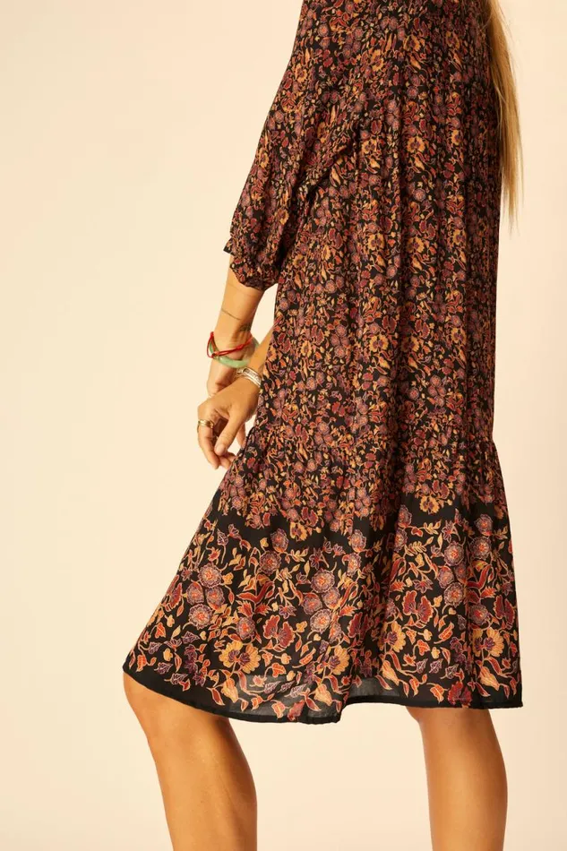 Dresses Shop Natalie Martin STEVIE DRESS Petite Fleur Noire