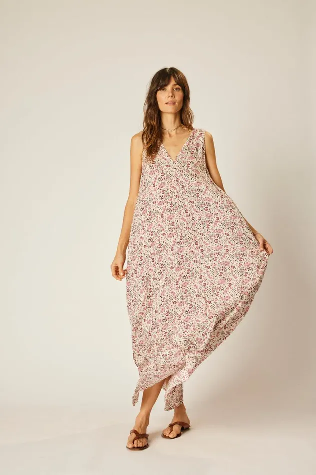 Dresses Shop Natalie Martin TOVA MAXI Petite Fleur Rose