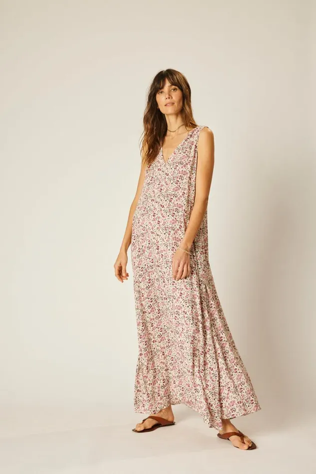 Dresses Shop Natalie Martin TOVA MAXI Petite Fleur Rose