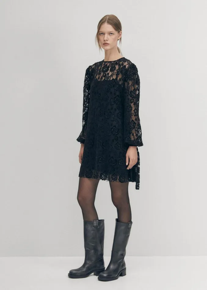 Dresses Women ALOHAS Dablon Lace Black Dress