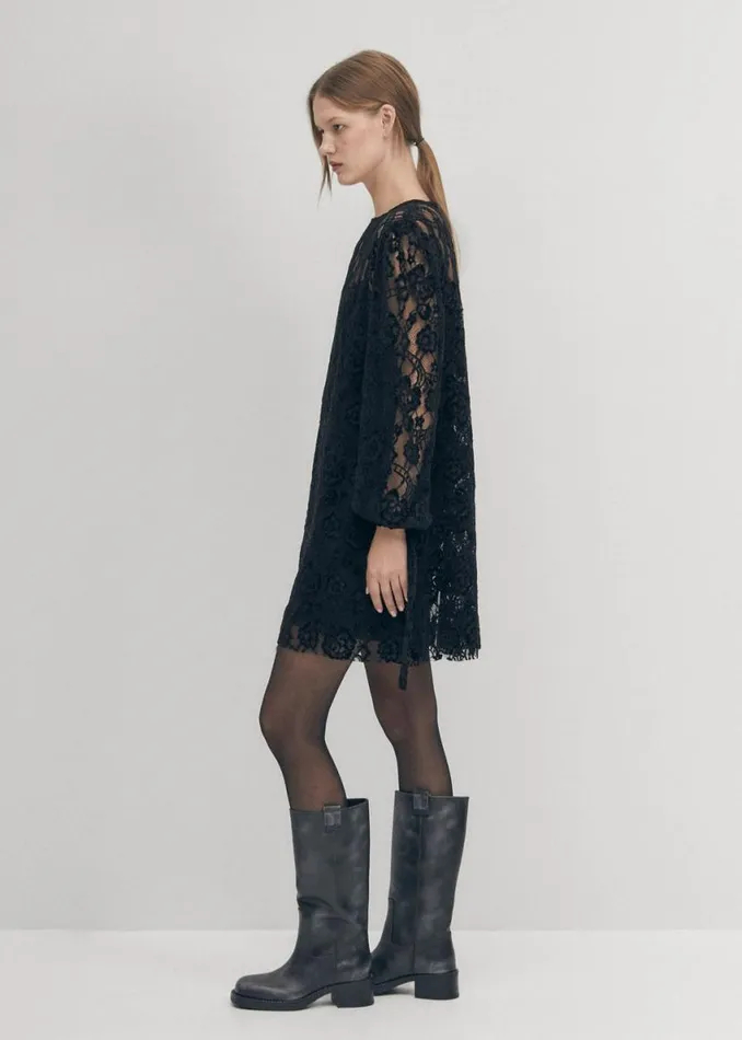 Dresses Women ALOHAS Dablon Lace Black Dress