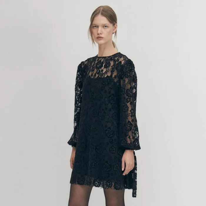 Dresses Women ALOHAS Dablon Lace Black Dress