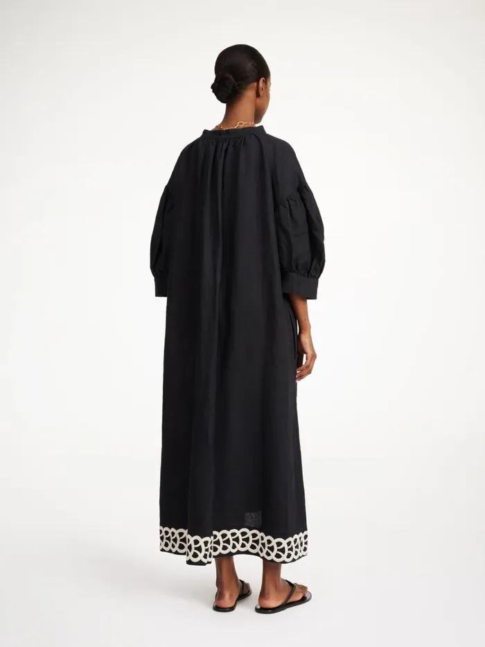 Dresses Women By Malene Birger Lydea Linen Maxi Dress Black Dresses Women By Malene Birger Lydea Linen Maxi Dress Black