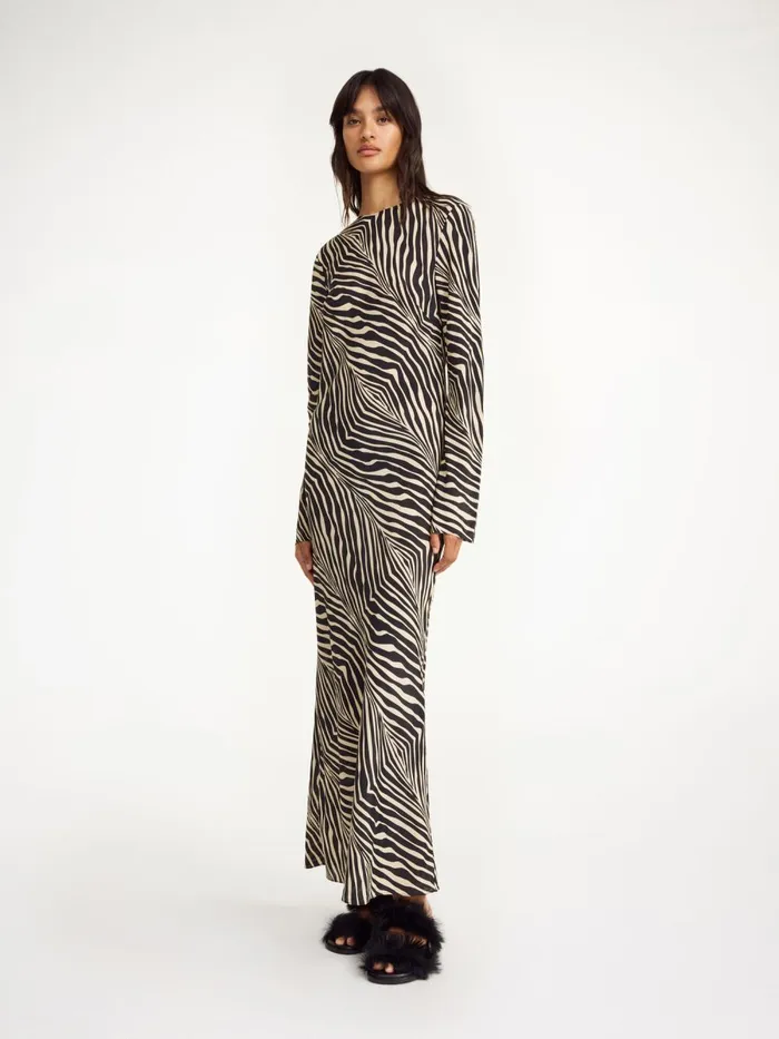 Dresses Women By Malene Birger Parise Maxi Dress Zebra