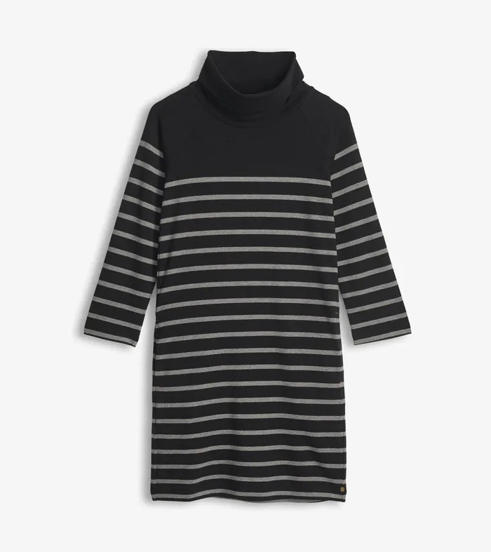 Dresses Women Hatley Draped Collar Dress 8211 Caviar Stripe