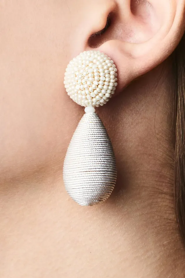 Earrings Women Sachin and Babi Lottie Earrings 8211 Smooth Beads Thread