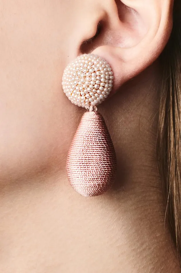 Earrings Women Sachin and Babi Lottie Earrings 8211 Smooth Beads Thread