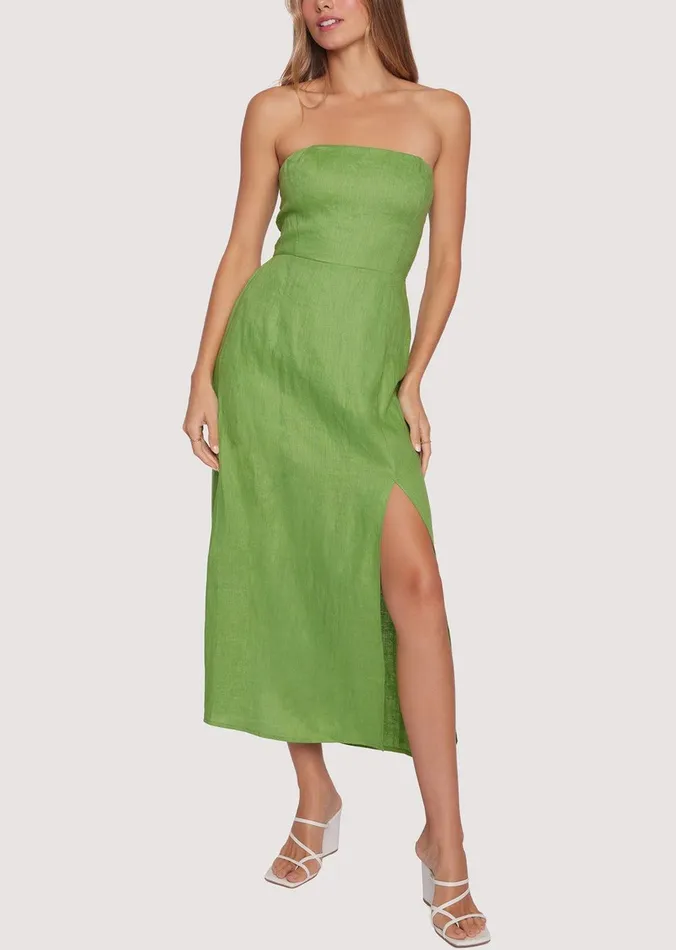 Elia Maxi Dress Gardengreen Women Lost Wander Dresses
