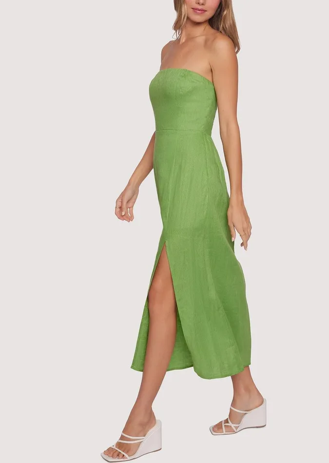 Elia Maxi Dress Gardengreen Women Lost Wander Dresses