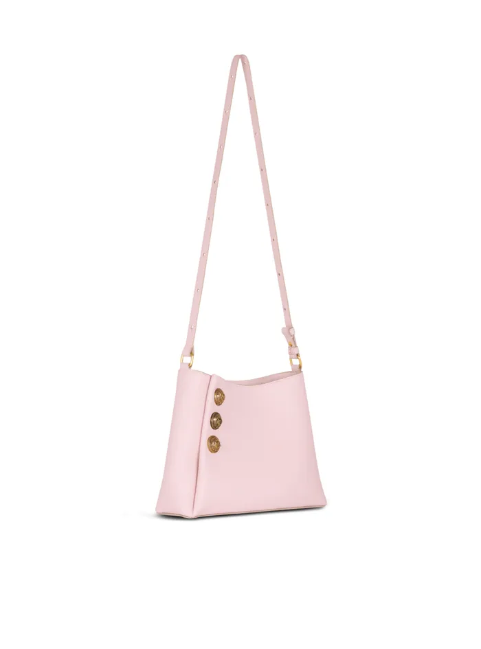 Emblegraveme Shoulder Bag In Grained Calfskin Pink Women Balmain Shoulder Bags