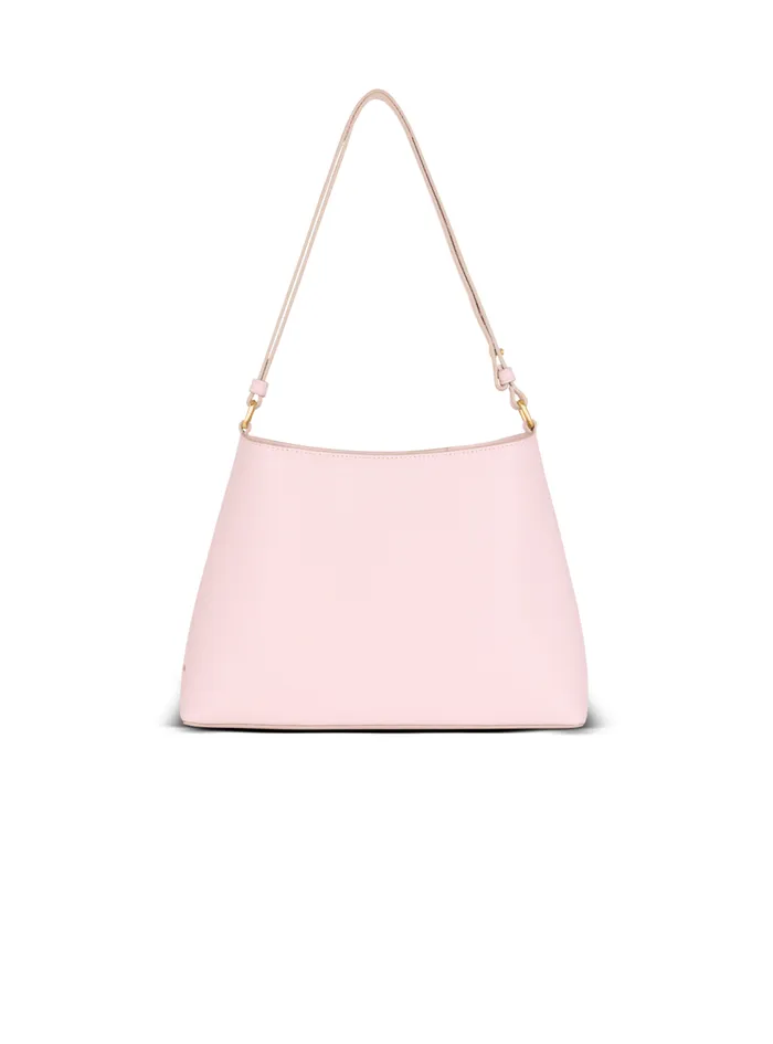 Emblegraveme Shoulder Bag In Grained Calfskin Pink Women Balmain Shoulder Bags