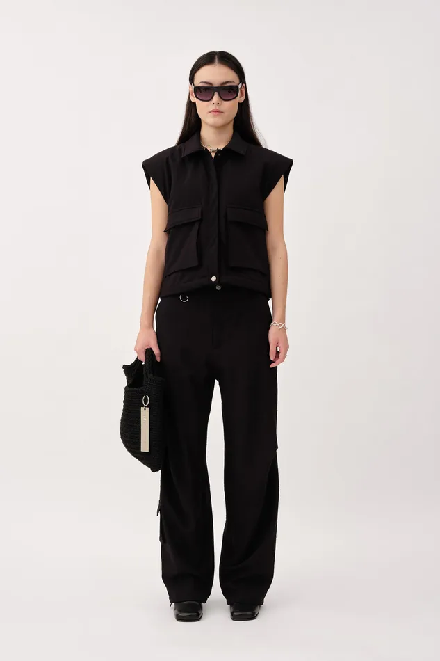 Emelia Vest Black Coats Jackets and blazers Wonhundred Women