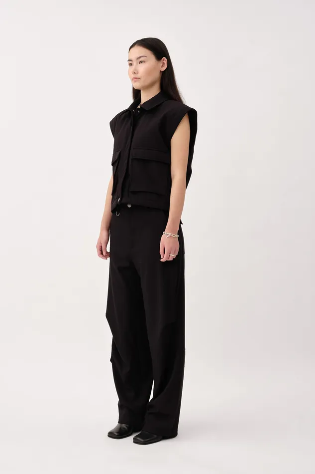 Emelia Vest Black Coats Jackets and blazers Wonhundred Women