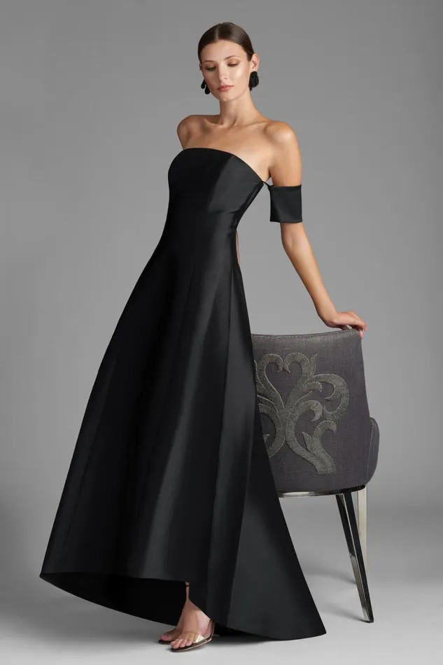 Evening Women Sachin and Babi Agyness Gown 8211 Black