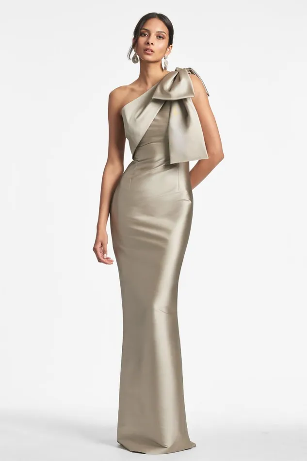 Evening Women Sachin and Babi Bonnie Gown 8211 Pewter
