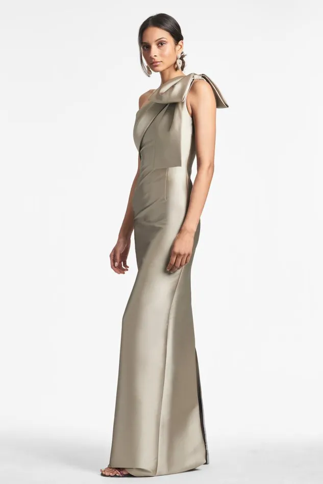 Evening Women Sachin and Babi Bonnie Gown 8211 Pewter