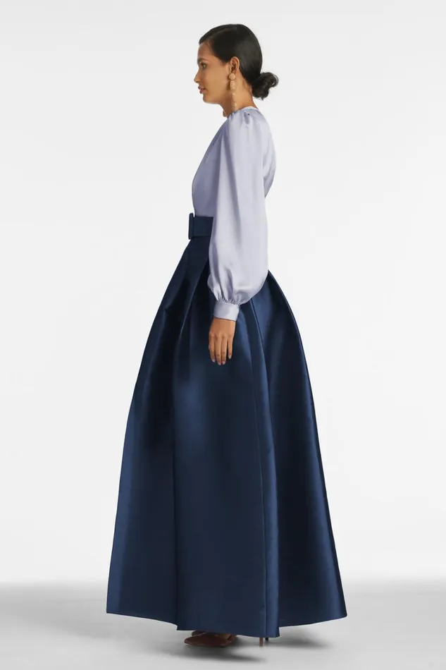 Evening Women Sachin and Babi Zoe Gown 8211 Cool GreyNight Sky