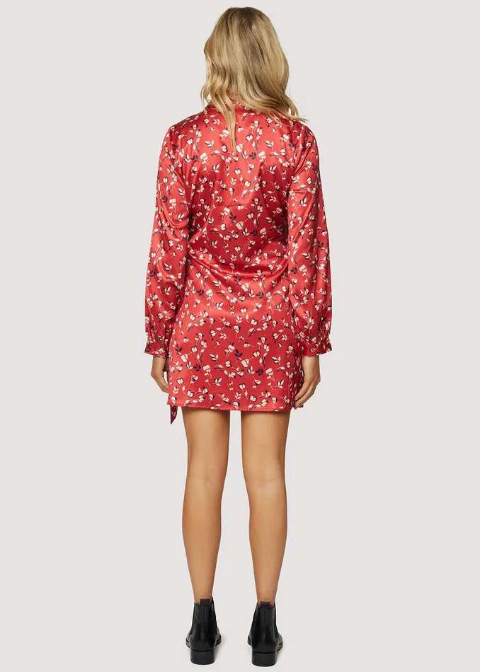 Falling In Love Mini Dress Redwhitefloral Women Lost Wander Dresses