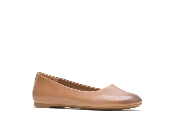 Flats and SlipOns Women Kendal Ballet Perfect Fit Tan Leather Hush Puppies Flats and SlipOns Women Kendal Ballet Perfect Fit Tan Leather Hush Puppies