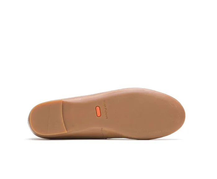 Flats and SlipOns Women Kendal Ballet Perfect Fit Tan Leather Hush Puppies Flats and SlipOns Women Kendal Ballet Perfect Fit Tan Leather Hush Puppies