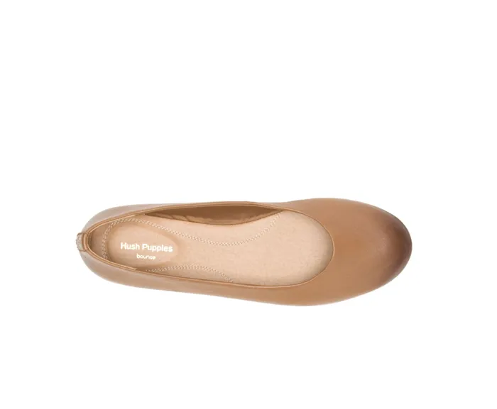 Flats and SlipOns Women Kendal Ballet Perfect Fit Tan Leather Hush Puppies Flats and SlipOns Women Kendal Ballet Perfect Fit Tan Leather Hush Puppies