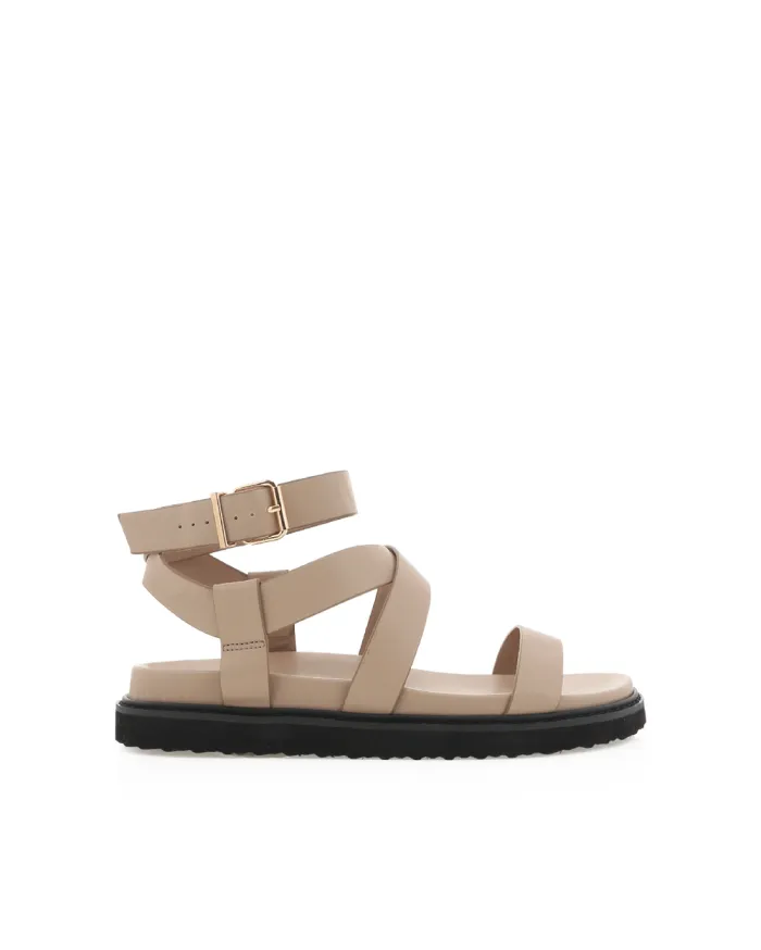 Flats Billini Sandals and Slides ZOELIE LATTE