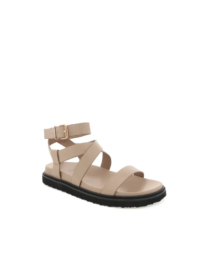 Flats Billini Sandals and Slides ZOELIE LATTE