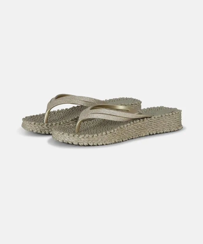 Flip Flop On Platform Sole 8211 Platin Shoes Ilse Jacobsen Flip Flops