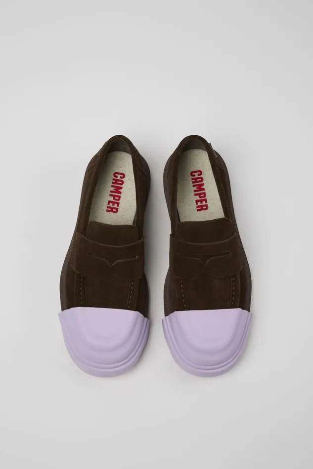 Formal Shoes Men Camper Junction Brown Nubuck Moccasin Formal Shoes Men Camper Junction Brown Nubuck Moccasin