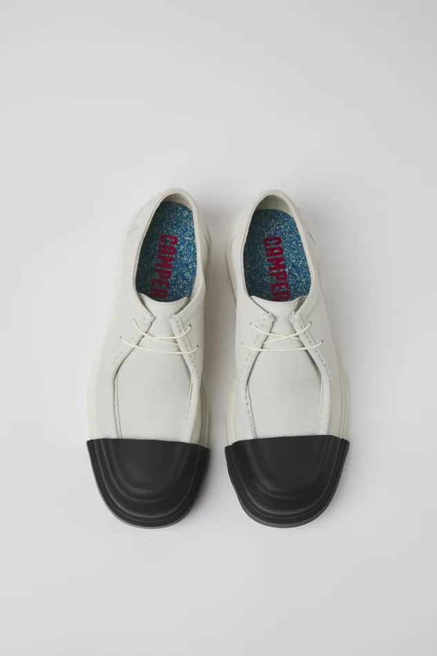 Formal Shoes Men Camper Junction White Nondyed Leather Shoes Formal Shoes Men Camper Junction White Nondyed Leather Shoes