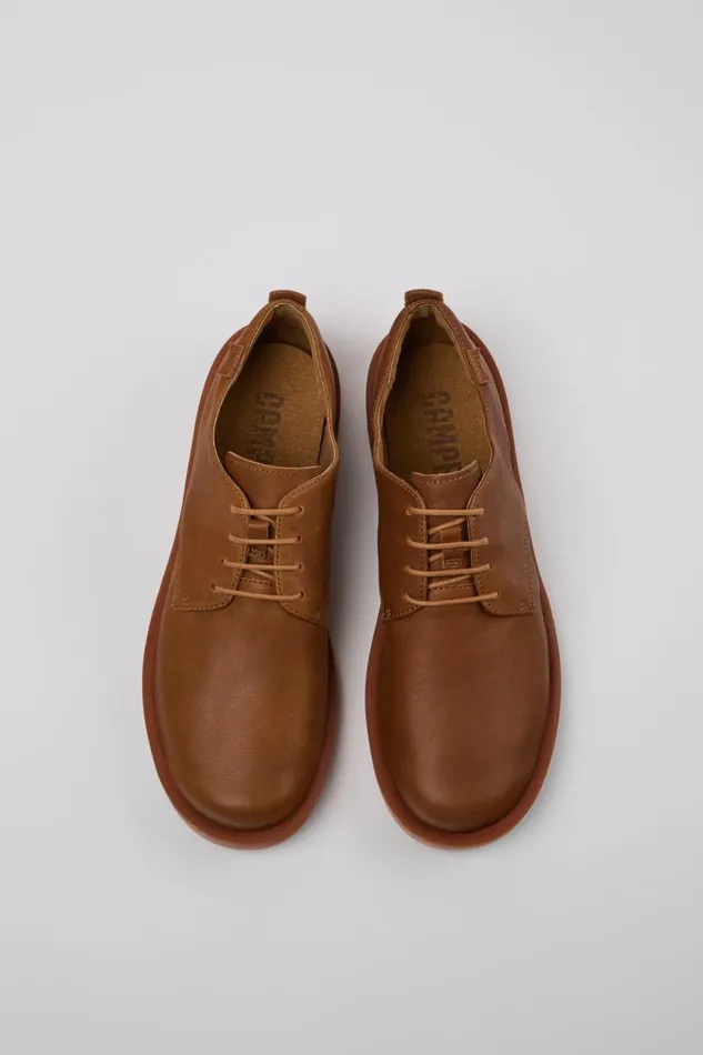 Formal Shoes Men Camper Wagon Brown Leather Shoes Formal Shoes Men Camper Wagon Brown Leather Shoes