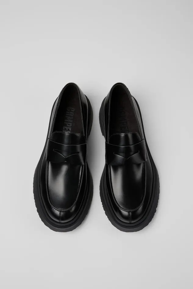 Formal Shoes Men Camper Walden Black Leather Loafers Formal Shoes Men Camper Walden Black Leather Loafers