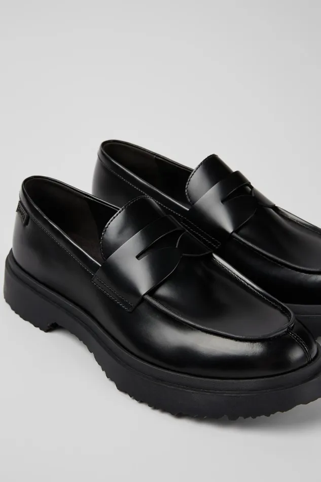 Formal Shoes Men Camper Walden Black Leather Loafers Formal Shoes Men Camper Walden Black Leather Loafers