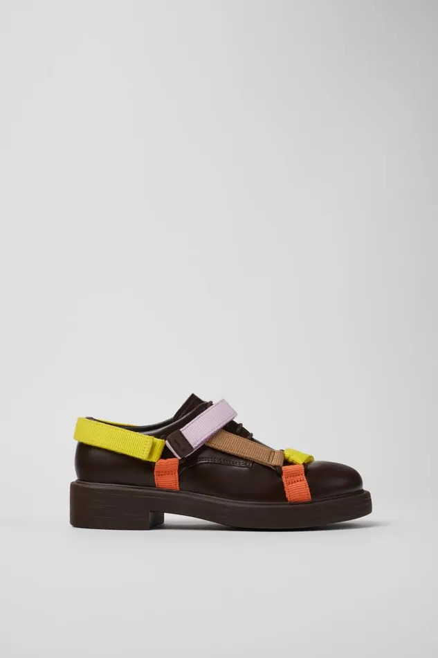 Formal Shoes Women Camper Twins Multicolored Leather And Textile Shoes Formal Shoes Women Camper Twins Multicolored Leather And Textile Shoes