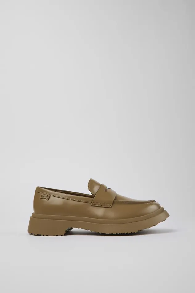 Formal Shoes Women Camper Walden Brown Leather Loafer Formal Shoes Women Camper Walden Brown Leather Loafer