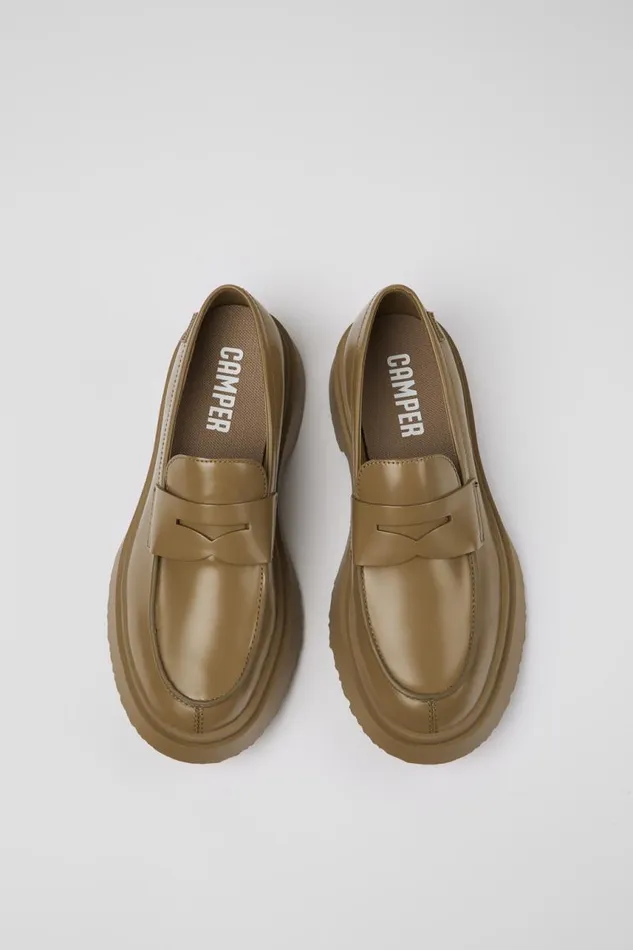 Formal Shoes Women Camper Walden Brown Leather Loafer Formal Shoes Women Camper Walden Brown Leather Loafer